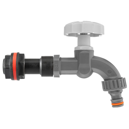 Water Butt Extension Kit 3/4" with Grey Dial Tap - Home & Garden > Lawn & Garden > Watering & Irrigation Tech Hose & Fittings