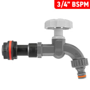 Water Butt Extension Kit 3/4" with Grey Dial Tap - Home & Garden > Lawn & Garden > Watering & Irrigation Tech Hose & Fittings
