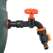 Water Butt Extension Kit 3/4" with Black Dial Tap + Two-Way Splitter - Home & Garden > Lawn & Garden > Watering & Irrigation Tech Hose & Fittings