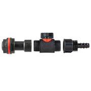 Water Butt Extension Kit 3/4" with In-Line Valve + 16mm Barb - Home & Garden > Lawn & Garden > Watering & Irrigation Tech Hose & Fittings