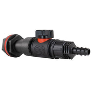 Water Butt Extension Kit 3/4" with In-Line Valve + 16mm Barb - Home & Garden > Lawn & Garden > Watering & Irrigation Tech Hose & Fittings