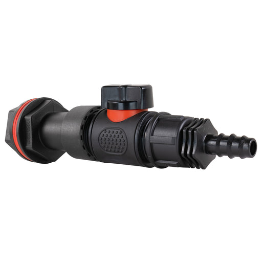 Water Butt Extension Kit 3/4" with In-Line Valve + 16mm Barb - Home & Garden > Lawn & Garden > Watering & Irrigation Tech Hose & Fittings