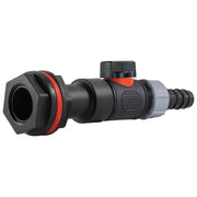 Water Butt Extension Kit 3/4" with In-Line Valve + 20mm Barb and Drill Bit - Home & Garden > Lawn & Garden Tech Hose & Fittings