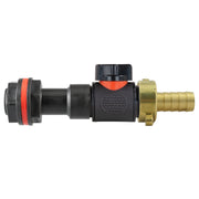 Water Butt Extension Kit 3/4" with In-Line Valve + Brass 1/2" Barb - Home & Garden > Lawn & Garden > Watering & Irrigation Tech Hose & Fittings