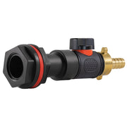 Water Butt Extension Kit 3/4" with In-Line Valve + Brass 1/2" Barb - Home & Garden > Lawn & Garden > Watering & Irrigation Tech Hose & Fittings