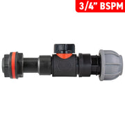 Water Butt Extension Kit 3/4" with In-Line Valve + 20mm MDPE - Home & Garden > Lawn & Garden > Watering & Irrigation Tech Hose & Fittings