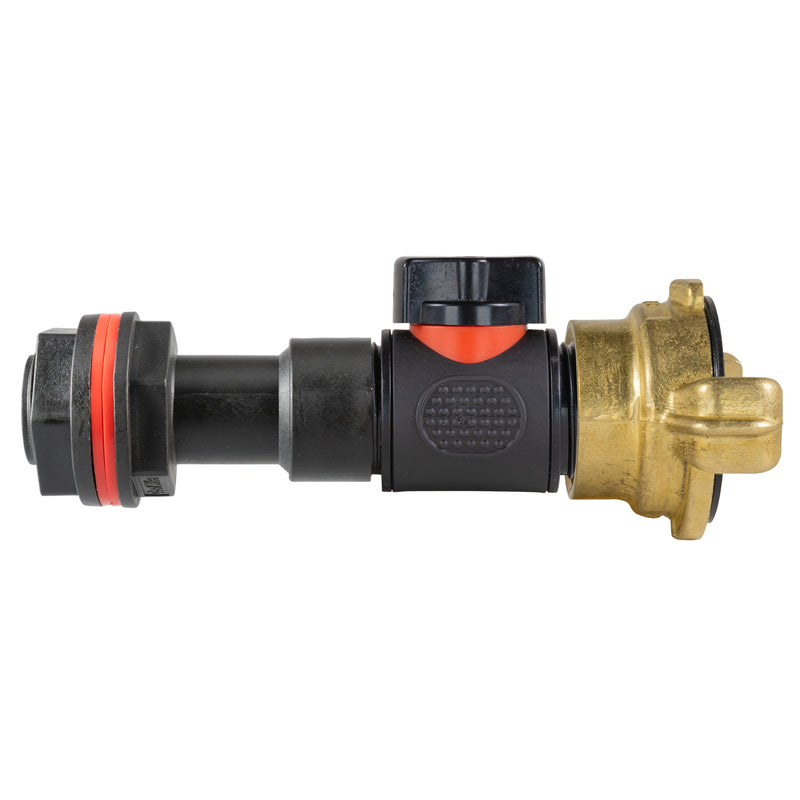 Water Butt Extension Kit 3/4" with In-Line Valve + Geka and Drill Bit - Home & Garden > Lawn & Garden Tech Hose & Fittings