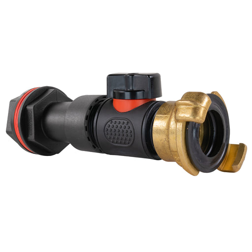 Water Butt Extension Kit 3/4" with In-Line Valve + Geka and Drill Bit - Home & Garden > Lawn & Garden Tech Hose & Fittings