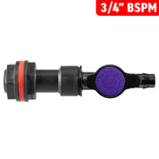 Water Butt Extension Kit 3/4" with 13mm Barb Irrigation Valve - Hardware > Plumbing > Plumbing Fittings & Supports > Plumbing Valves Tech Hose & Fittings
