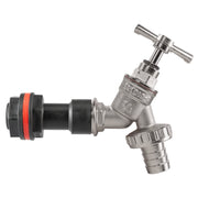 Water Butt Extension Kit 3/4" with Nickel Plated Barbed Tap - Hardware > Plumbing > Plumbing Fittings & Supports > Plumbing Valves Tech Hose & Fittings