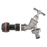 Water Butt Extension Kit 3/4" with Nickel Plated Quick Connect Tap and Drill Bit - Home & Garden > Lawn & Garden Tech Hose & Fittings