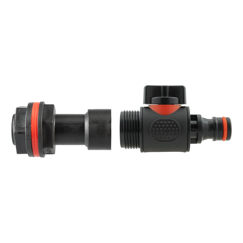 Water Butt Extension Kit 3/4" with Quick Connect Valve - Hardware > Plumbing > Plumbing Fittings & Supports > Plumbing Valves Tech Hose & Fittings