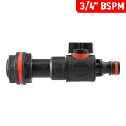 Water Butt Extension Kit 3/4" with Quick Connect Valve - Hardware > Plumbing > Plumbing Fittings & Supports > Plumbing Valves Tech Hose & Fittings