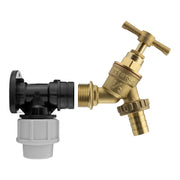 Wall Flange Kit 20mm MDPE - Brass Garden Tap 1/2" Barb - Hardware > Plumbing > Plumbing Fittings & Supports > Plumbing Flanges Tech Hose & Fittings