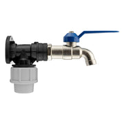 Wall Flange Kit 20mm MDPE - Simple Lever Tap 1/2" - Home & Garden > Lawn & Garden Tech Hose & Fittings