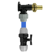 Wall Flange Kit 20mm MDPE + MDPE Valve + Geka ½” + 25mm Geka Hosetail - Home & Garden > Lawn & Garden Tech Hose & Fittings
