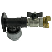 Wall Flange Kit 20mm MDPE + Bib Valve + ½” Geka - Home & Garden > Lawn & Garden Tech Hose & Fittings