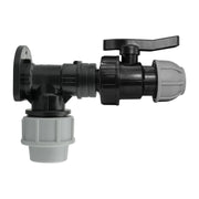 Wall Flange Kit 25mm MDPE + 25mm MDPE Valve - Home & Garden > Lawn & Garden Tech Hose & Fittings