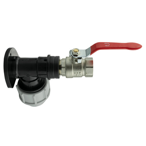Wall Flange Kit 25mm MDPE + Lever Valve ¾” BSP - Home & Garden > Lawn & Garden Tech Hose & Fittings
