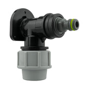 Wall Flange Kit 25mm MDPE + Quick Connector Male - Home & Garden > Lawn & Garden Tech Hose & Fittings