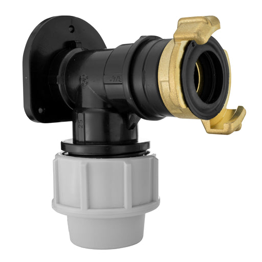 Wall Flange Kit 25mm MDPE + ¾” BSP Geka - Home & Garden > Lawn & Garden Tech Hose & Fittings