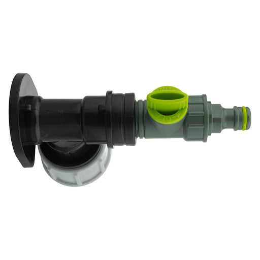 Wall Flange Kit 25mm MDPE + Quick Connector Valve - Home & Garden > Lawn & Garden Tech Hose & Fittings