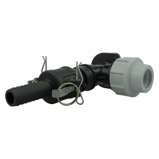 Wall Flange Kit 25mm MDPE + 3/4" Camlock Type F+C - Home & Garden > Lawn & Garden Tech Hose & Fittings