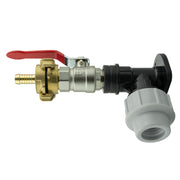 Wall Flange Kit 25mm MDPE + Lever Valve + 13mm Barbed Geka Set - Home & Garden > Lawn & Garden Tech Hose & Fittings