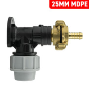 Wall Flange Kit 25mm MDPE + 13mm Barbed Geka Set - Home & Garden > Lawn & Garden Tech Hose & Fittings