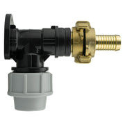 Wall Flange Kit 25mm MDPE + 19mm Barbed Geka Set - Home & Garden > Lawn & Garden Tech Hose & Fittings