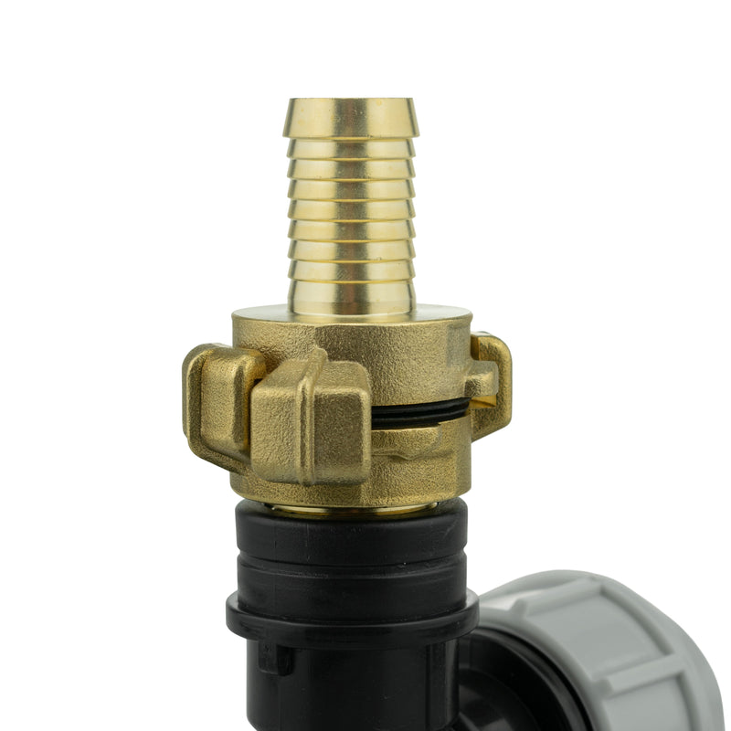 Wall Flange Kit 25mm MDPE + 19mm Barbed Geka Set - Home & Garden > Lawn & Garden Tech Hose & Fittings