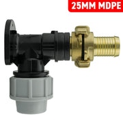 Wall Flange Kit 25mm MDPE + 25mm Barbed Geka Set - Home & Garden > Lawn & Garden Tech Hose & Fittings