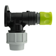 Wall Flange Kit 25mm MDPE + Female Quick Connector - Home & Garden > Lawn & Garden Tech Hose & Fittings