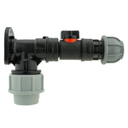 Wall Flange Kit 25mm MDPE + In-Line Valve + 25mm MDPE Joiner - Home & Garden > Lawn & Garden Tech Hose & Fittings