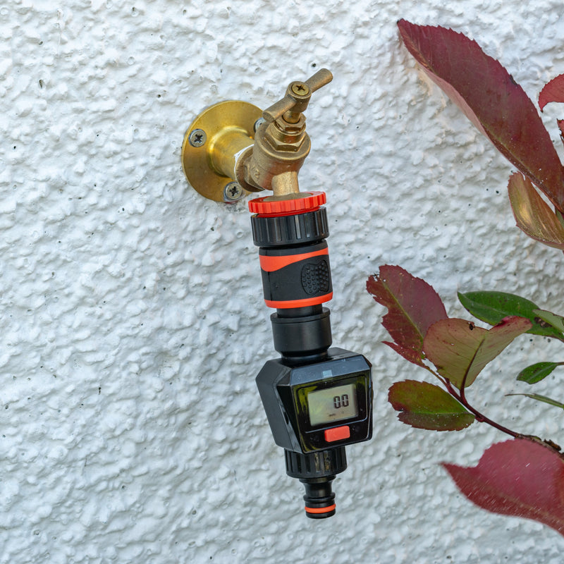 Water Flow Meter Black/Orange - Hardware > Tools > Measuring Tools & Sensors > Flow Meters & Controllers