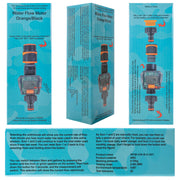 Water Flow Meter Black/Orange - Hardware > Tools > Measuring Tools & Sensors > Flow Meters & Controllers