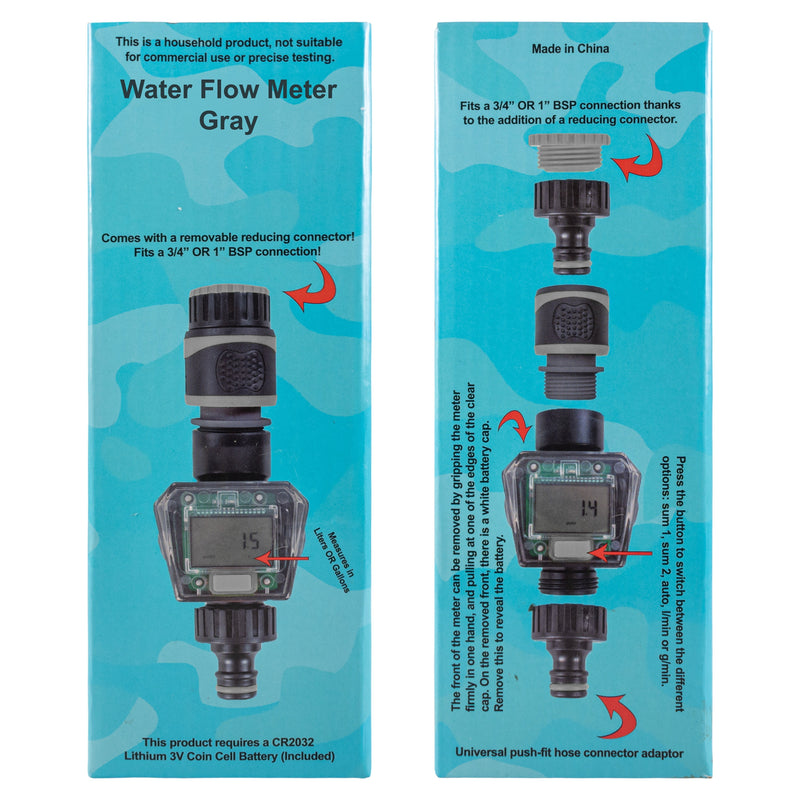 Water Flow Meter Gray - Hardware > Tools > Measuring Tools & Sensors > Flow Meters & Controllers