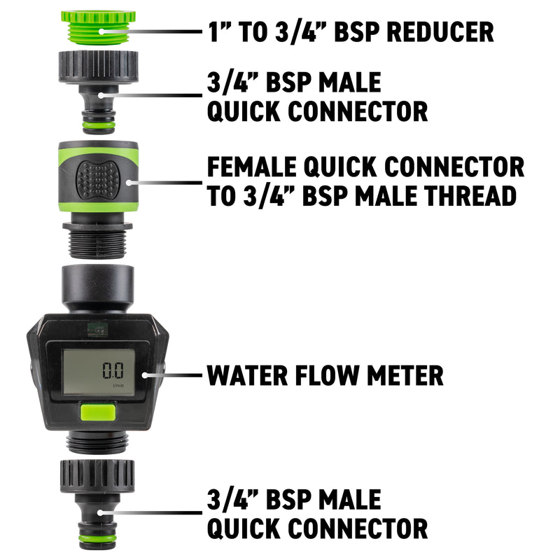 Water Flow Meter Green - Hardware > Tools > Measuring Tools & Sensors > Flow Meters & Controllers