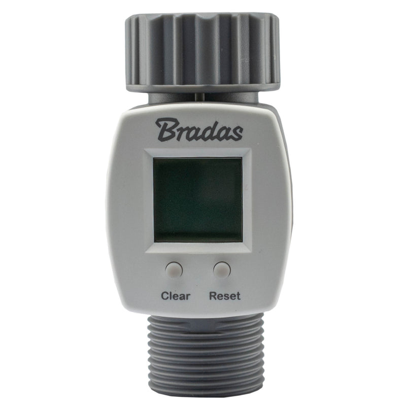 Water Flow Meter 3/4" BSPM-F - Home & Garden > Lawn & Garden > Watering & Irrigation > Garden Hose Fittings & Valves