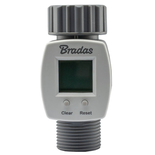 Water Flow Meter 3/4" BSPM-F - Home & Garden > Lawn & Garden > Watering & Irrigation > Garden Hose Fittings & Valves