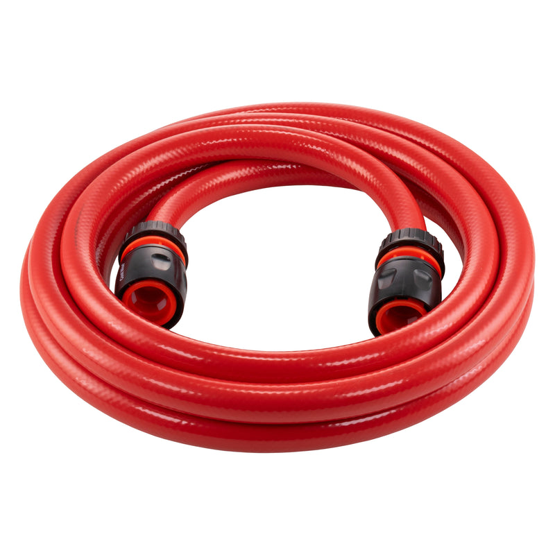 Water Hose Red Set 12.5mm Pipe (Black Connectors) - Garden watering