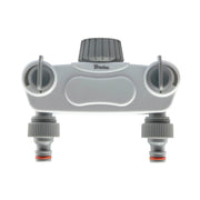 White Line Solid 2-Way Manifold with 1" or 3/4" Tap Valves - Home & Garden > Lawn & Garden Garden watering
