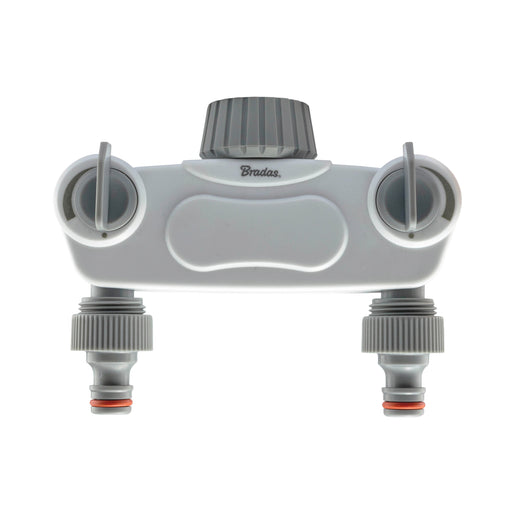White Line Solid 2-Way Manifold with 1" or 3/4" Tap Valves - Home & Garden > Lawn & Garden Garden watering