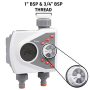 White Line 2-Way Electronic Control Water Timer - Home & Garden > Lawn & Garden > Watering & Irrigation > Sprinkler Accessories > Sprinkler Controls Garden watering