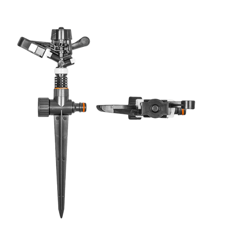 Pulsating Lawn Sprinkler on Spike - White Line - Home & Garden > Lawn & Garden > Watering & Irrigation > Sprinklers & Sprinkler Heads > Sprinklers Garden watering