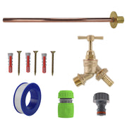 Brass Barbed Bib Tap BASIC Connection Kit - Garden watering