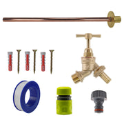 Brass Barbed Bib Tap BASIC Connection Kit - Garden watering