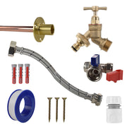 Brass Quick Connect Bib Tap STANDARD Connection Kit - Garden watering