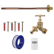 Brass Quick Connect Bib Tap BASIC Connection Kit - Garden watering