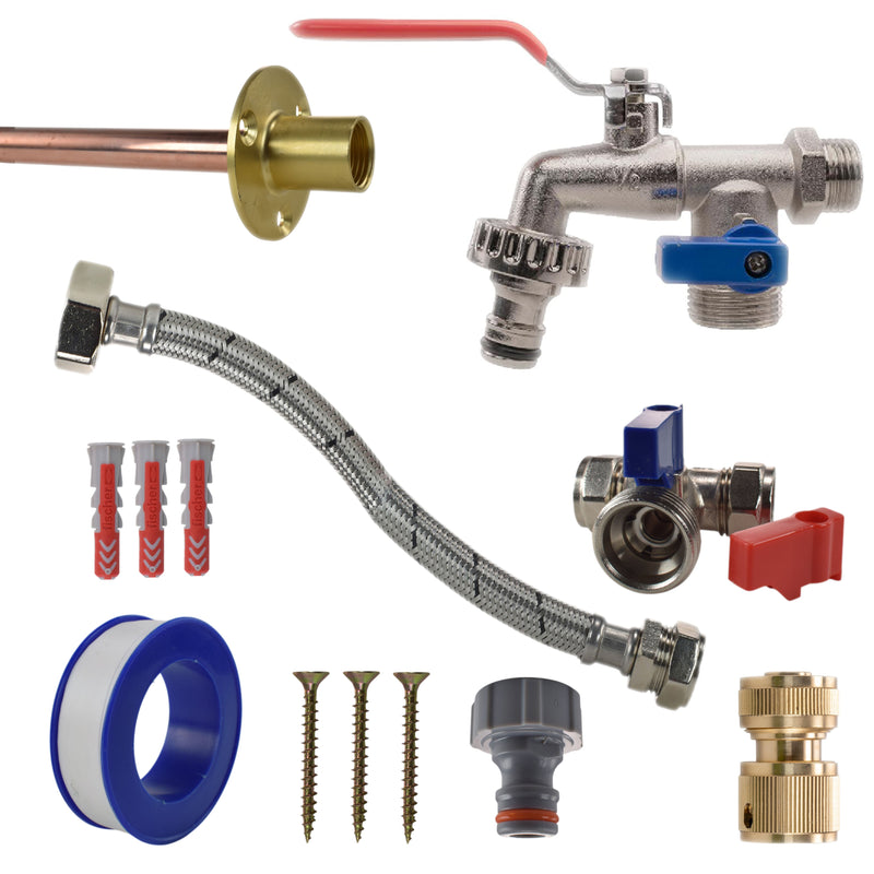 Double Lever Tap STANDARD Connection Kit - Garden watering
